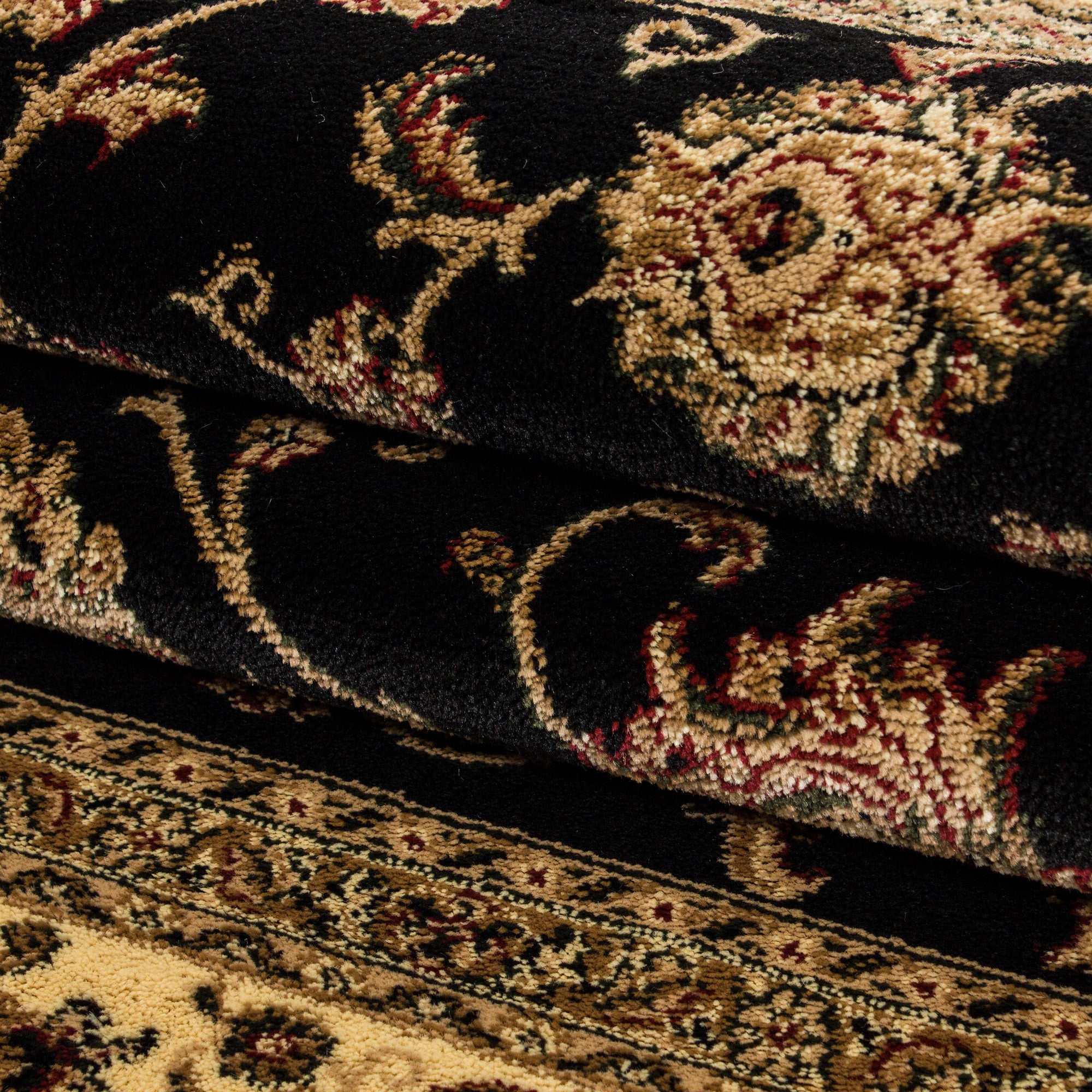 Marrakesh Orient Teppich Schwarz