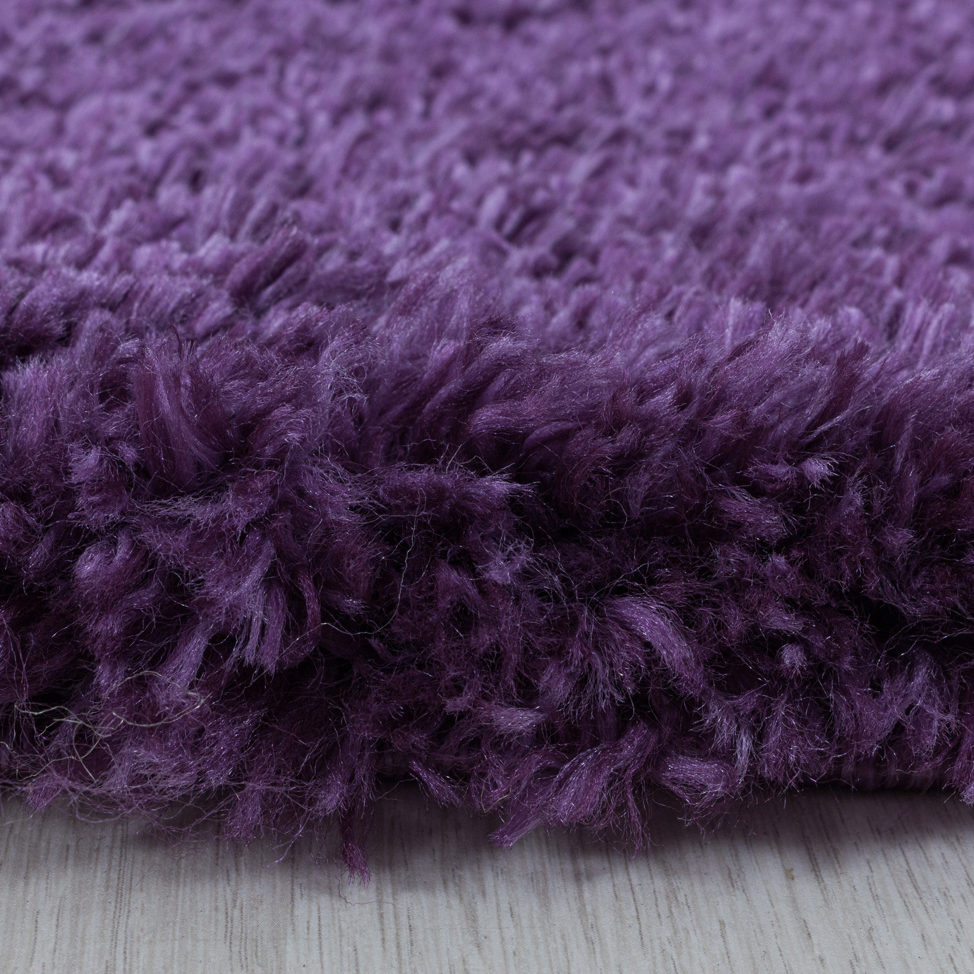 Fluffy Hochflor Teppich Violett