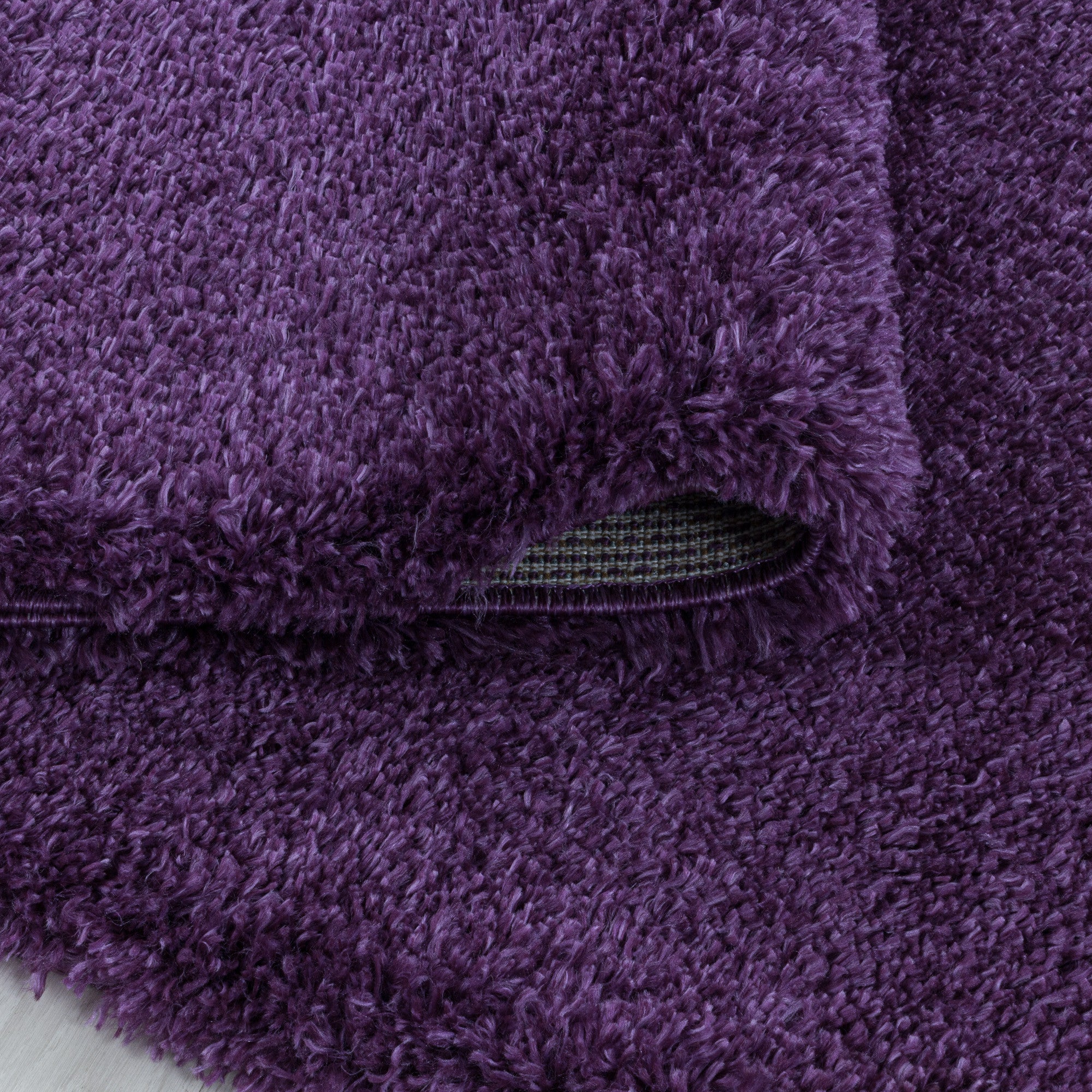 Fluffy Hochflor Teppich Violett