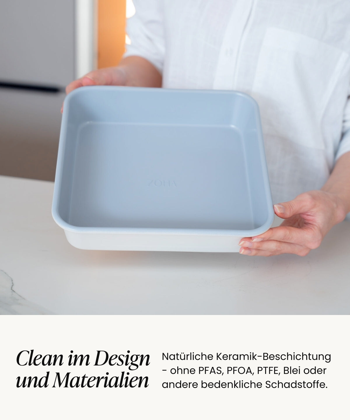 Backform Quadratisch Beige