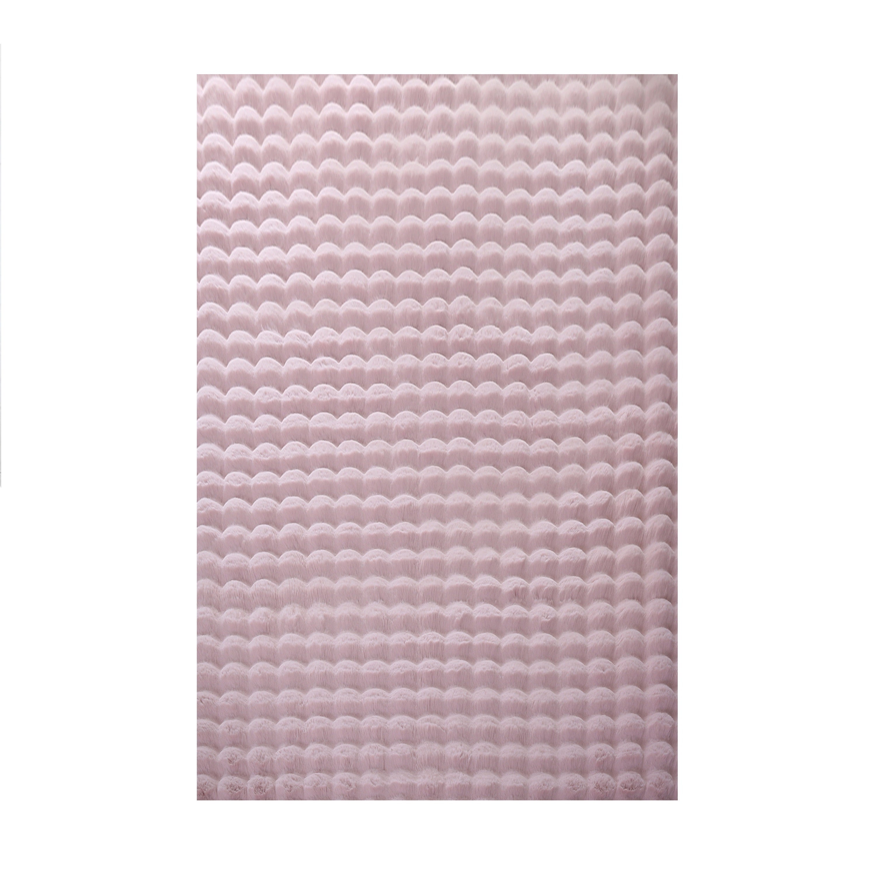 Ambiance Hochflor Teppich Rose