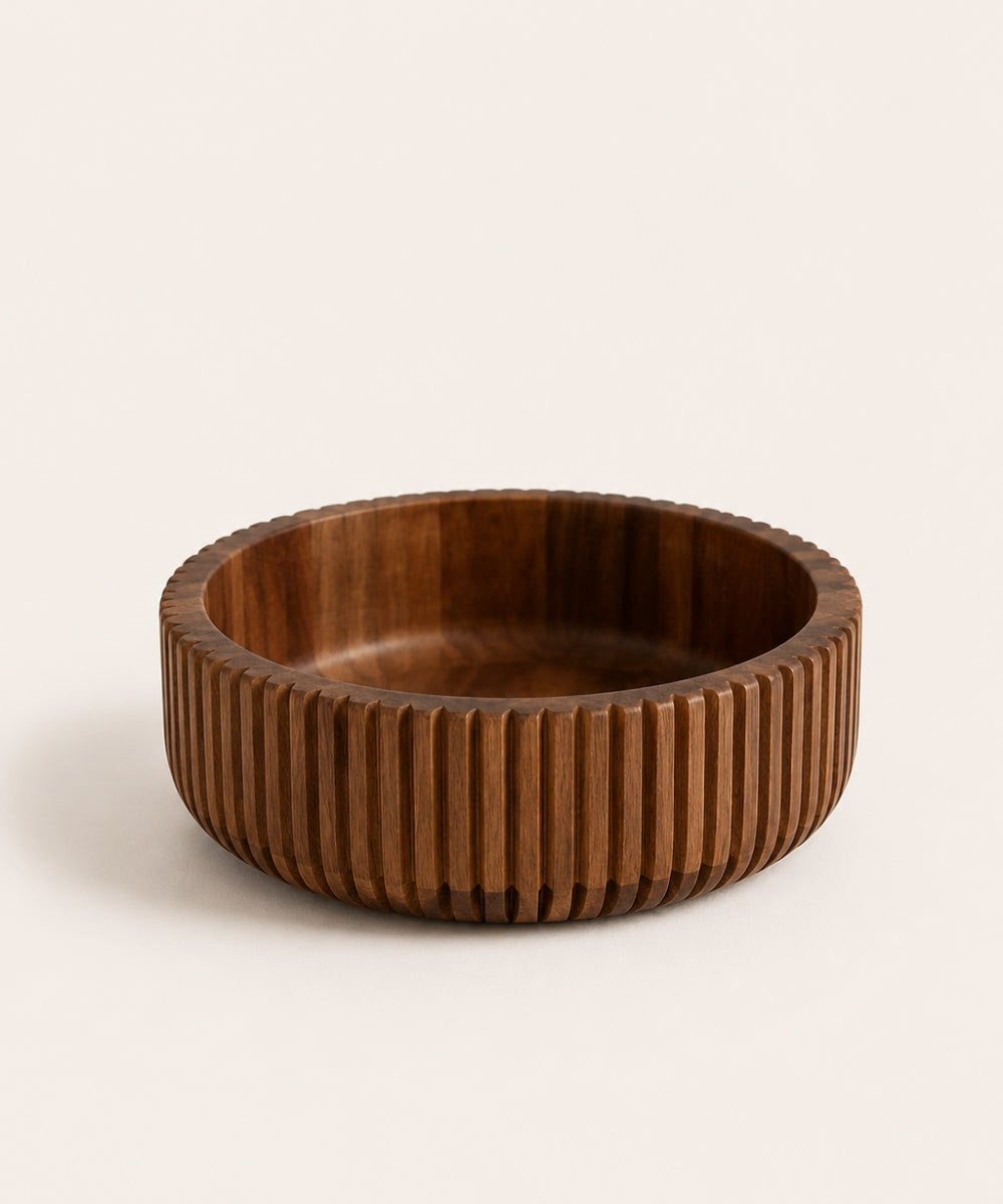 Akazie Stripe Bowl – Ø26 cm
