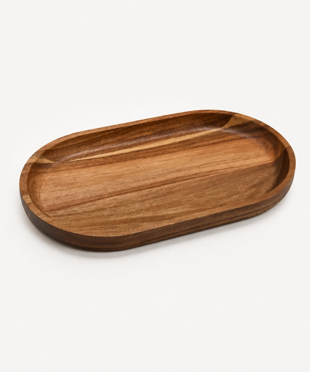 Akazie Lumo Tablett Oval