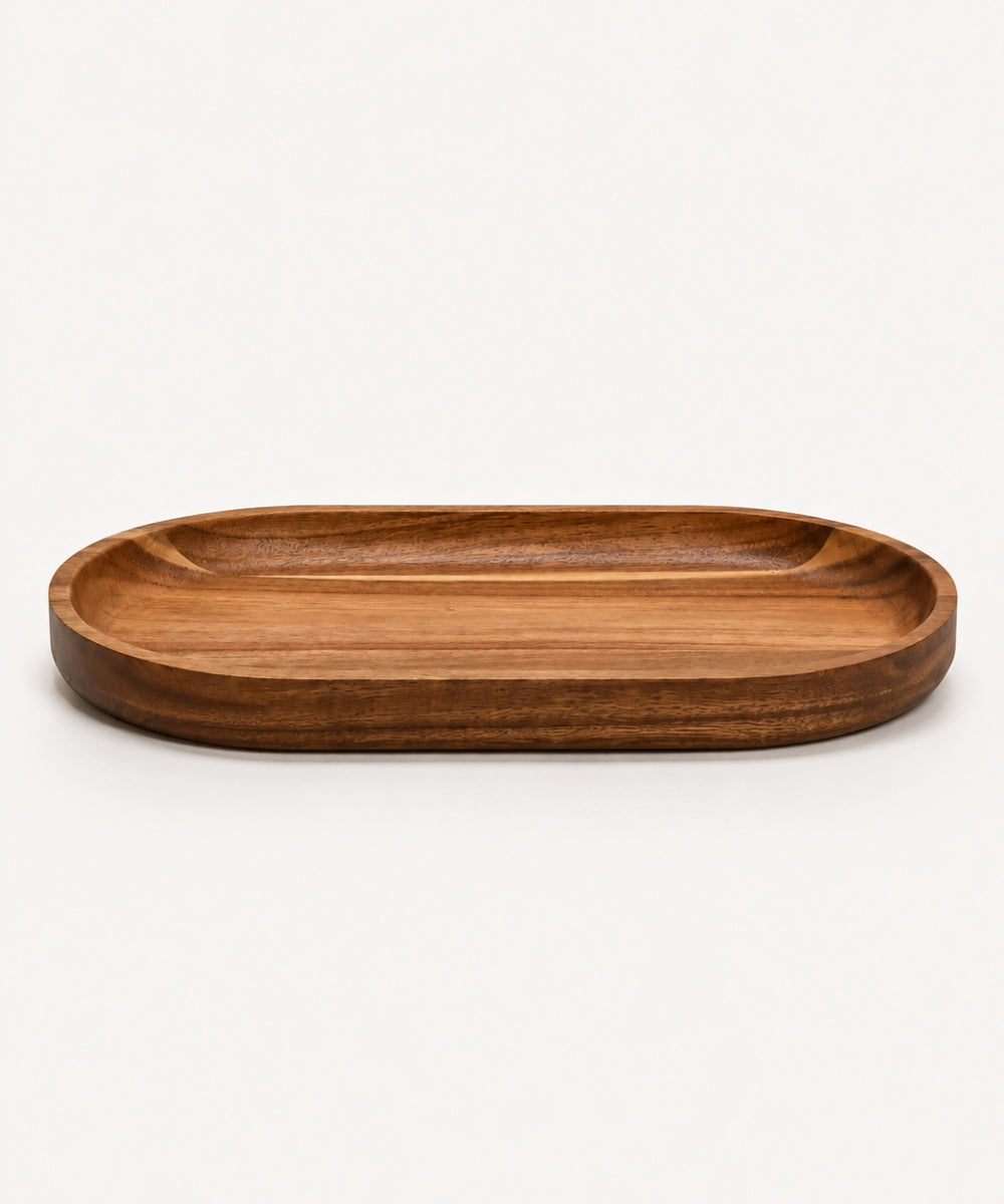 Akazie Lumo Tablett Oval