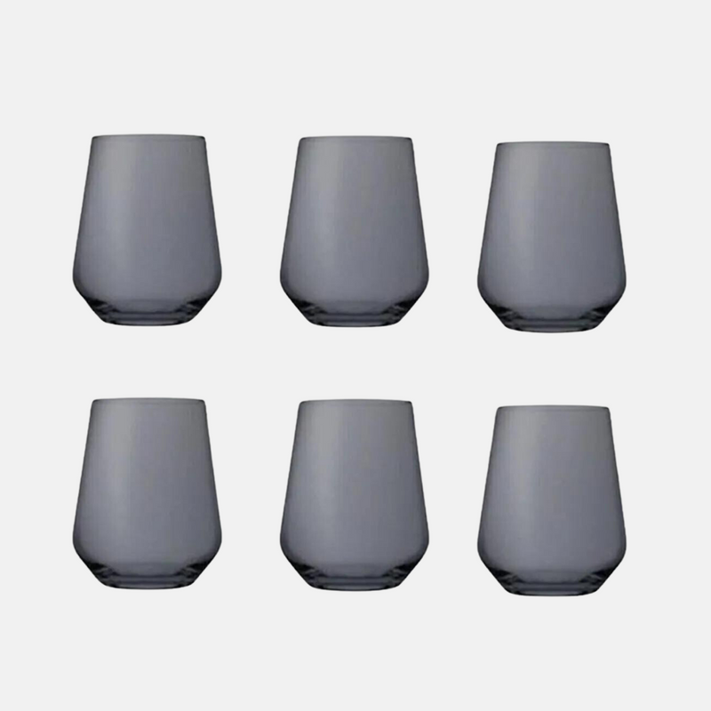 Allegra Grau Mini Wasserglas 6er Set 115 ml