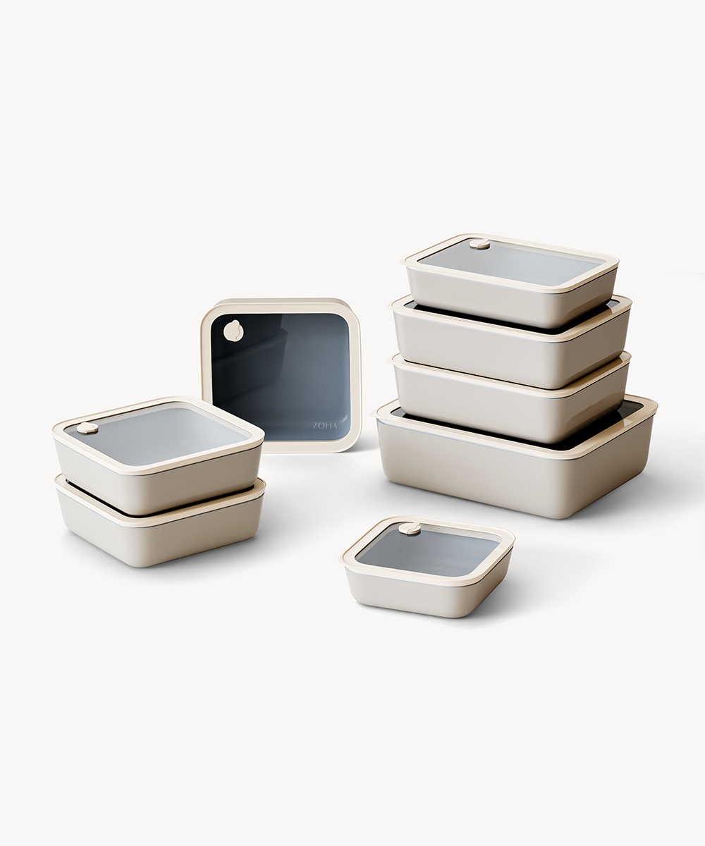 Frischhaltedosen Bundle Beige 8 Tlg