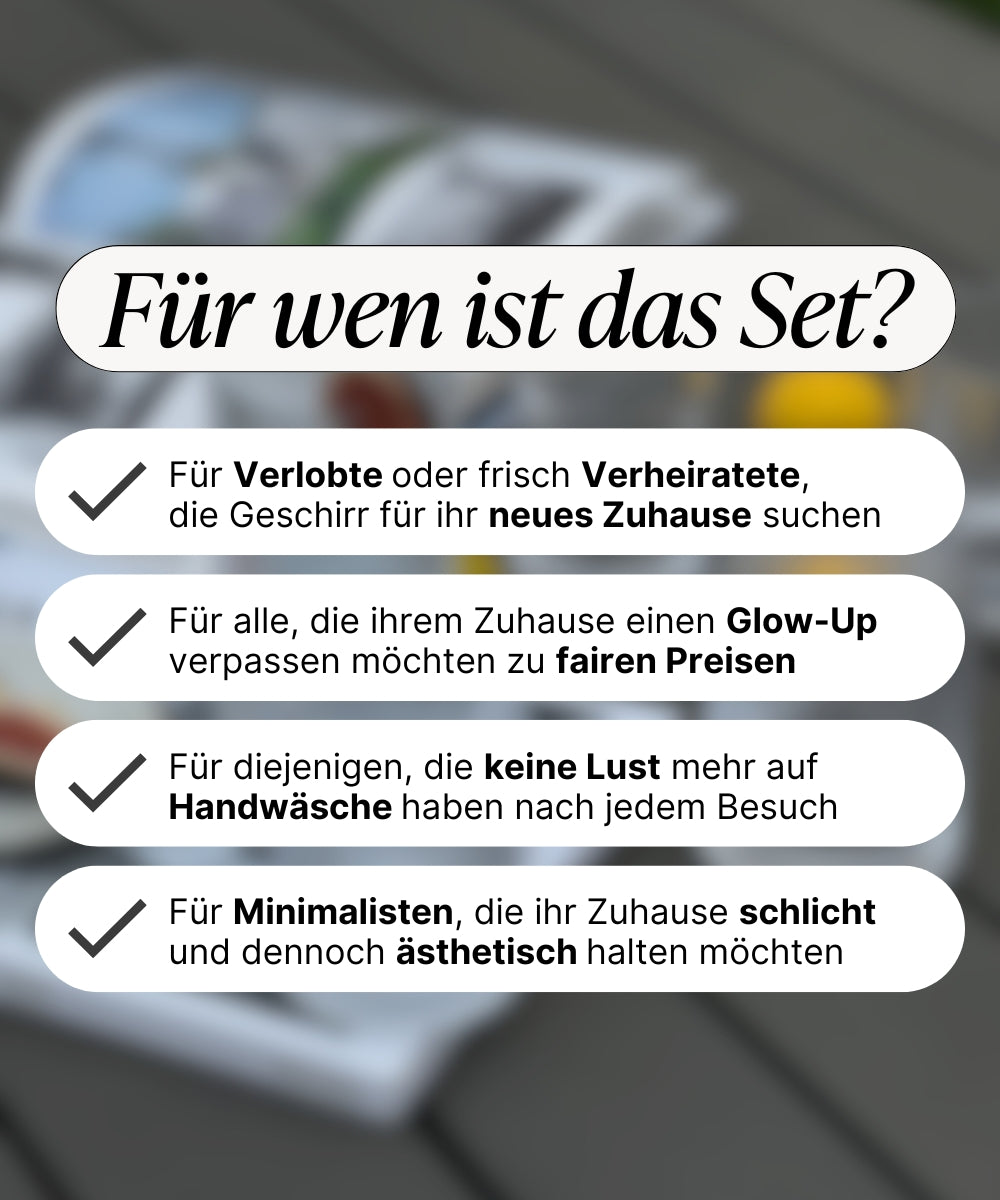 Geschirr  Spar-Set für 6 Personen