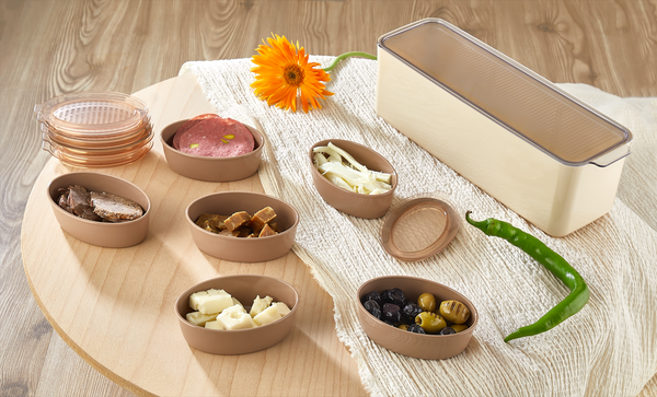 Frühstücksset Organizer 7 Tlg. Creme