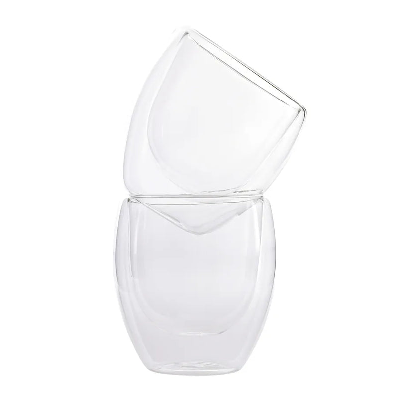 Doppelwand Borosilikat Glas Latte Cup Set für 2 Personen 350 ml