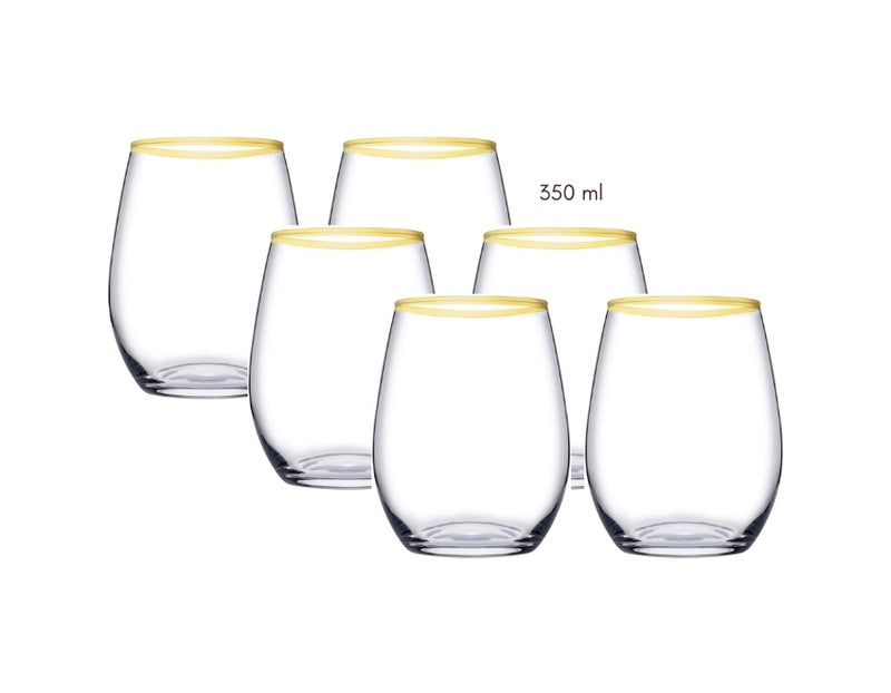 Pasabahce Amber Golden Touch Wasserglas