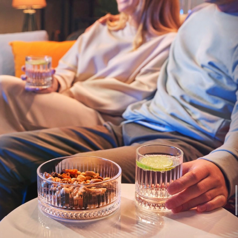 Pasabahce Elysia Snackschale und Trinkglas