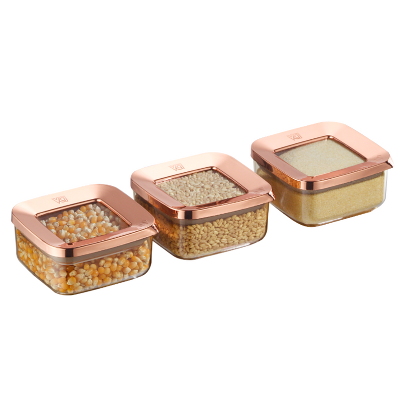 Aufbewahrungsbehälter 3er Set Rose 250 ml