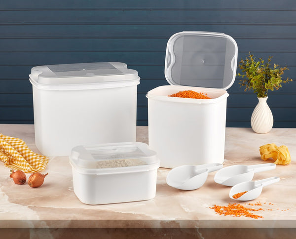 Masal Aufbewahrungsbox Weiß - 3er Set