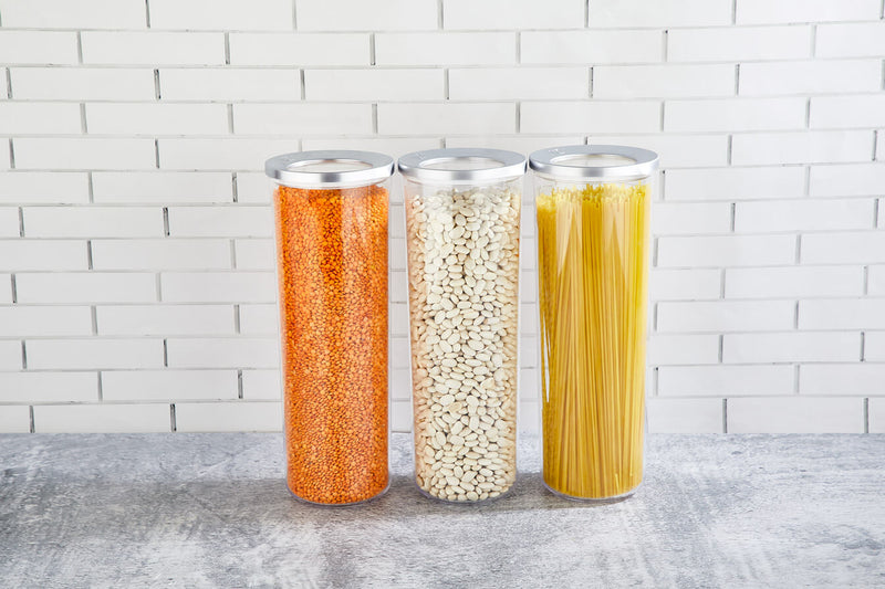 Aufbewahrungsbehälter 1750 ml Rund Chrome 3er Set